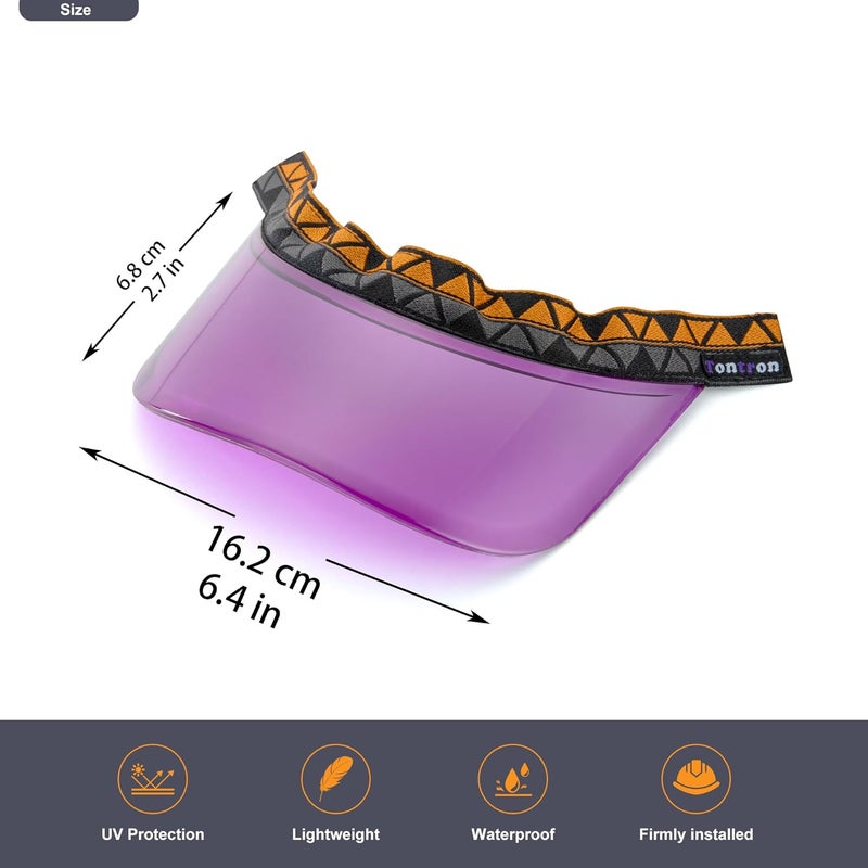 Tontron Colourvisor Removable Helmet Visor | Helmet Brim (Purple) - Image 4